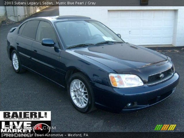 2003 Subaru Legacy L Sedan in Mystic Blue Pearl