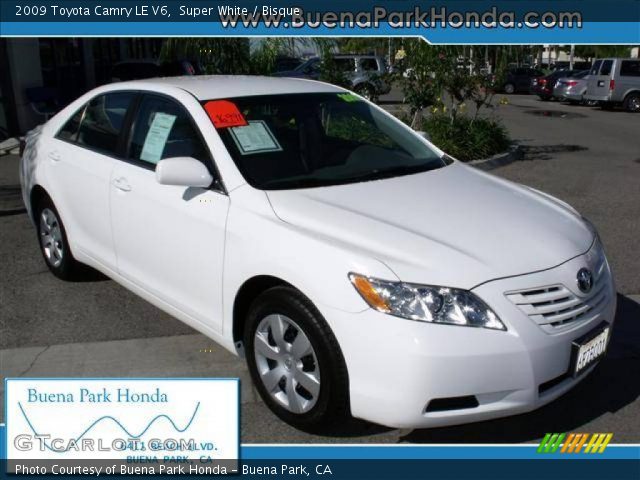 2009 Toyota Camry LE V6 in Super White