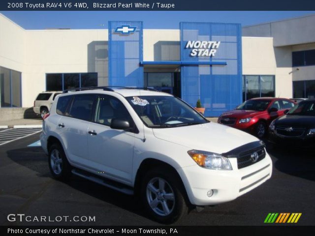 2008 Toyota RAV4 V6 4WD in Blizzard Pearl White
