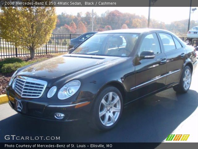 2008 Mercedes-Benz E 350 4Matic Sedan in Black