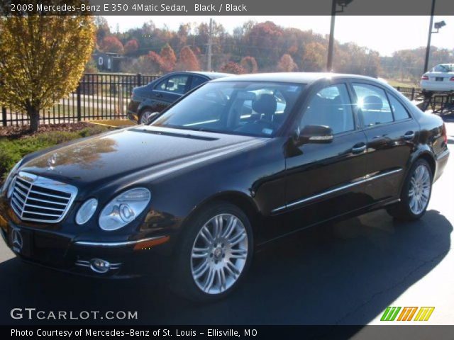 2008 Mercedes-Benz E 350 4Matic Sedan in Black