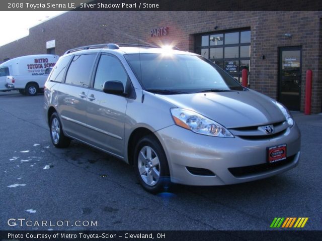 2008 Toyota Sienna LE in Silver Shadow Pearl