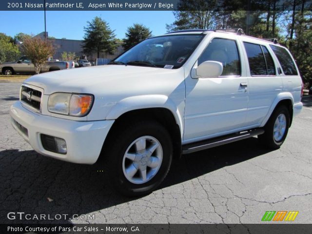 2001 Nissan Pathfinder LE in Aspen White Pearlglow