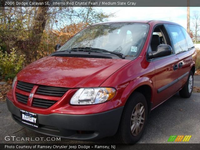 2006 Dodge Caravan SE in Inferno Red Crystal Pearl