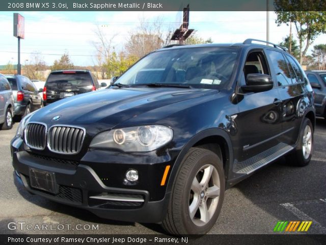 2008 BMW X5 3.0si in Black Sapphire Metallic