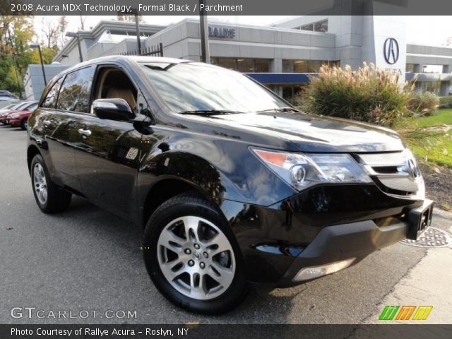 2008 Acura MDX Technology in Formal Black