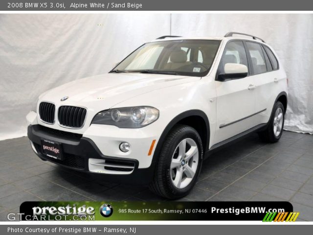 2008 BMW X5 3.0si in Alpine White