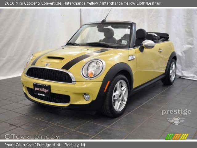 2010 Mini Cooper S Convertible in Interchange Yellow