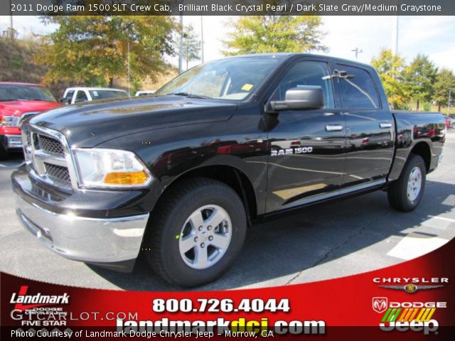 2011 Dodge Ram 1500 SLT Crew Cab in Brilliant Black Crystal Pearl