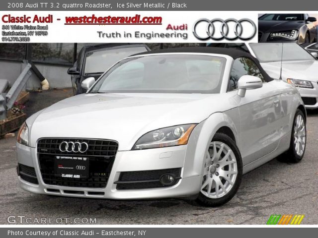 2008 Audi TT 3.2 quattro Roadster in Ice Silver Metallic