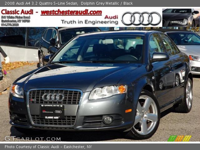 2008 Audi A4 3.2 Quattro S-Line Sedan in Dolphin Grey Metallic