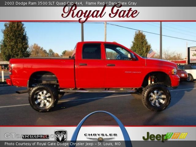 2003 Dodge Ram 3500 SLT Quad Cab 4x4 in Flame Red