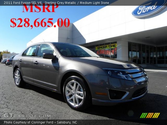 2011 Ford Fusion SEL V6 in Sterling Grey Metallic