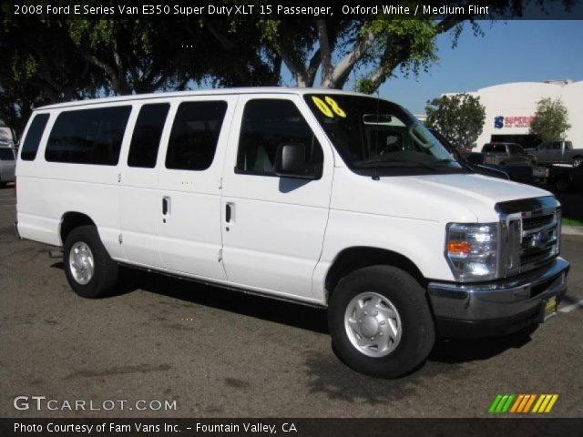 2008 Ford E Series Van E350 Super Duty XLT 15 Passenger in Oxford White