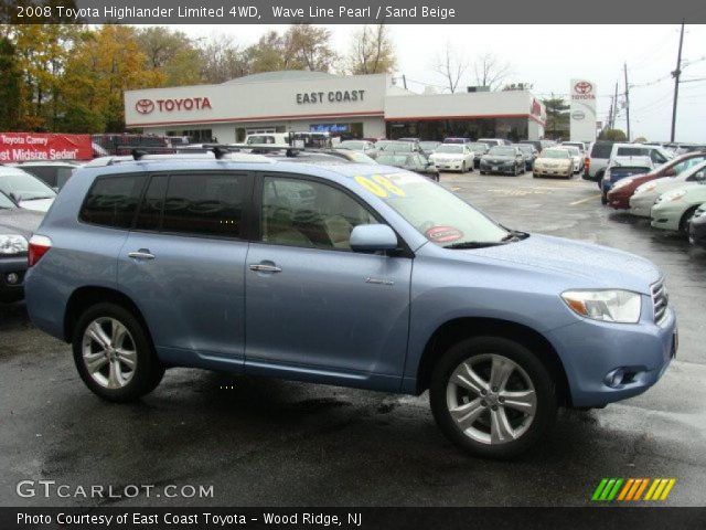 2008 Toyota Highlander Limited 4WD in Wave Line Pearl