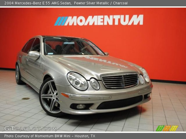 2004 Mercedes-Benz E 55 AMG Sedan in Pewter Silver Metallic