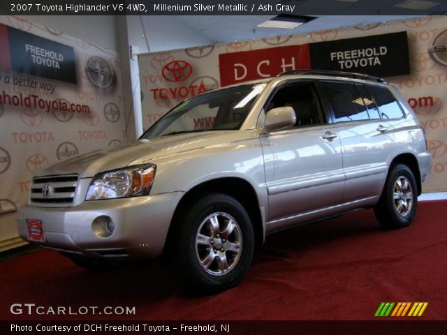 2007 Toyota Highlander V6 4WD in Millenium Silver Metallic