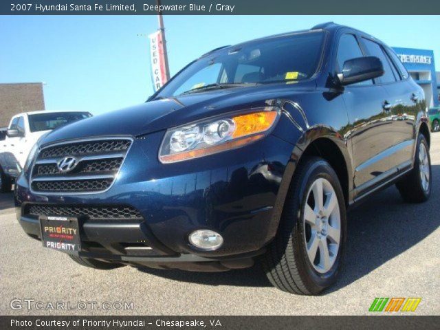 2007 Hyundai Santa Fe Limited in Deepwater Blue
