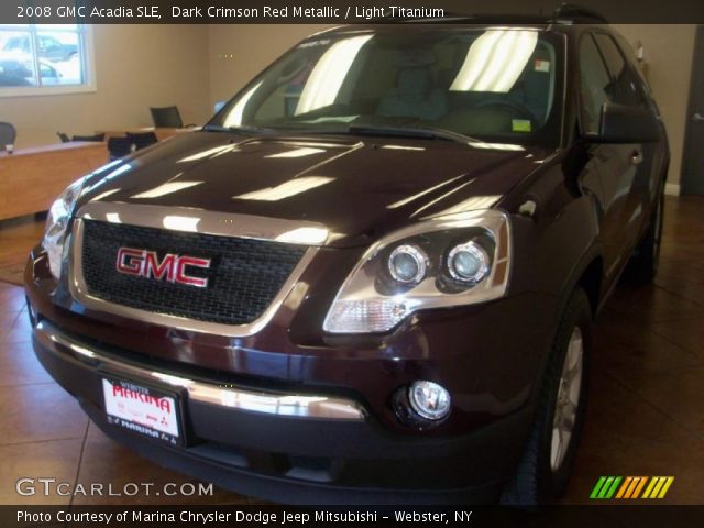 2008 GMC Acadia SLE in Dark Crimson Red Metallic