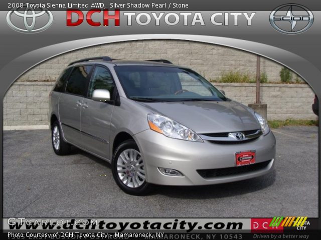 2008 Toyota Sienna Limited AWD in Silver Shadow Pearl