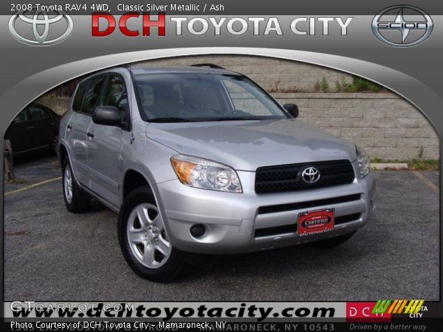 2008 Toyota RAV4 4WD in Classic Silver Metallic