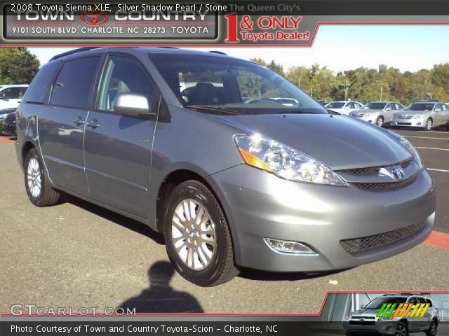 2008 Toyota Sienna XLE in Silver Shadow Pearl