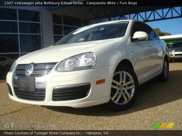 2007 Volkswagen Jetta Wolfsburg Edition Sedan in Campanella White
