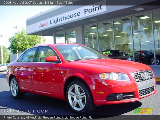 2008 Audi A4 2.0T Sedan in Brilliant Red