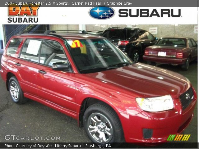 2007 Subaru Forester 2.5 X Sports in Garnet Red Pearl