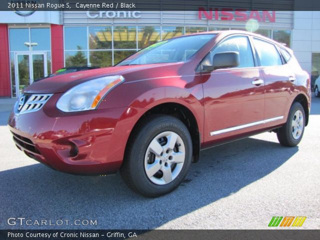 2011 Nissan Rogue S in Cayenne Red