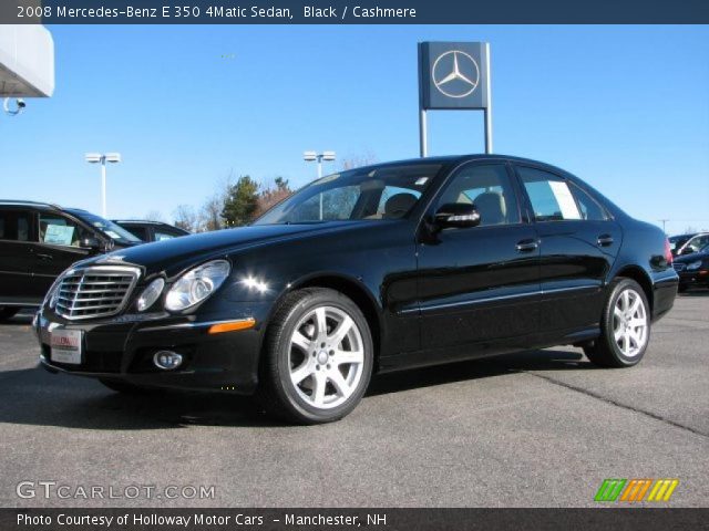 2008 Mercedes-Benz E 350 4Matic Sedan in Black