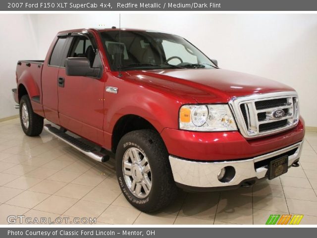 2007 Ford F150 XLT SuperCab 4x4 in Redfire Metallic