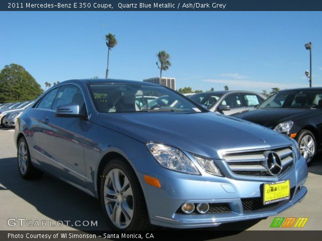 2011 Mercedes-Benz E 350 Coupe in Quartz Blue Metallic