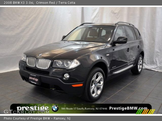 2008 BMW X3 3.0si in Crimson Red