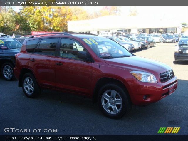 2008 Toyota RAV4 4WD in Barcelona Red Pearl