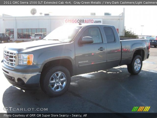 2011 GMC Sierra 1500 SLT Extended Cab 4x4 in Gray Green Metallic