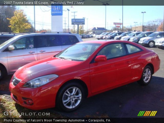 2007 Toyota Solara SE Coupe in Absolutely Red