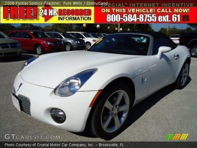 2008 Pontiac Solstice Roadster in Pure White