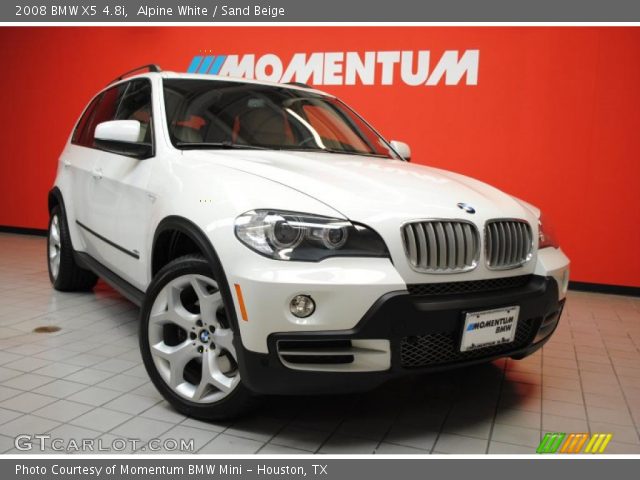 2008 BMW X5 4.8i in Alpine White