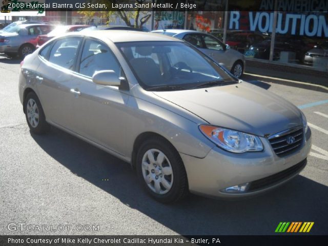 2008 Hyundai Elantra GLS Sedan in Laguna Sand Metallic