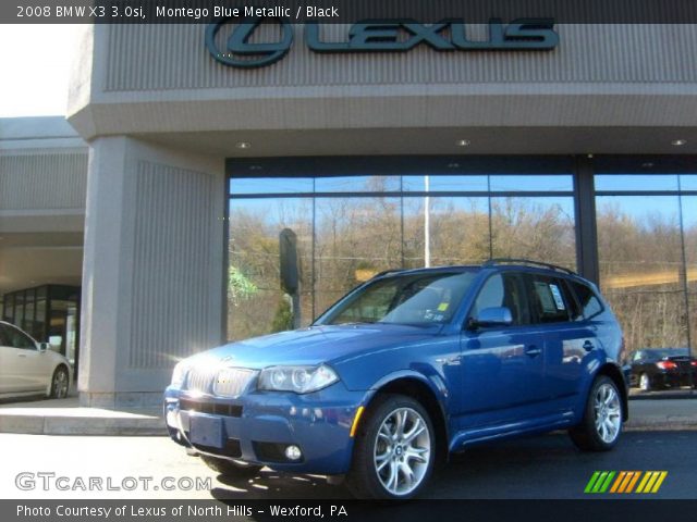 2008 BMW X3 3.0si in Montego Blue Metallic