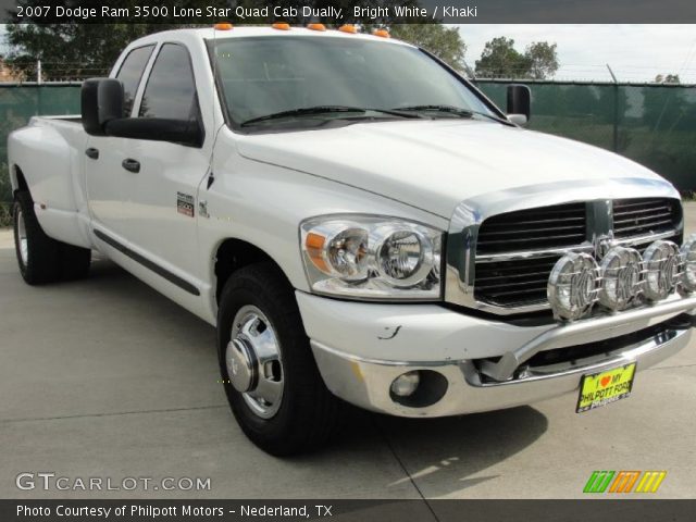 2007 Dodge Ram 3500 Lone Star Quad Cab Dually in Bright White