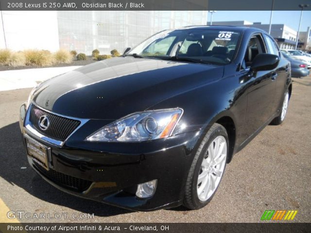 2008 Lexus IS 250 AWD in Obsidian Black
