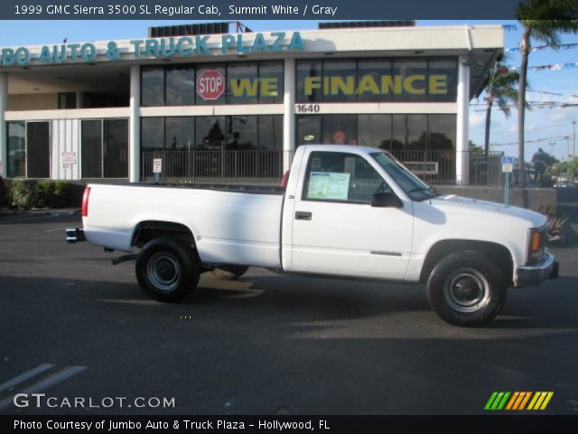 1999 GMC Sierra 3500 SL Regular Cab in Summit White