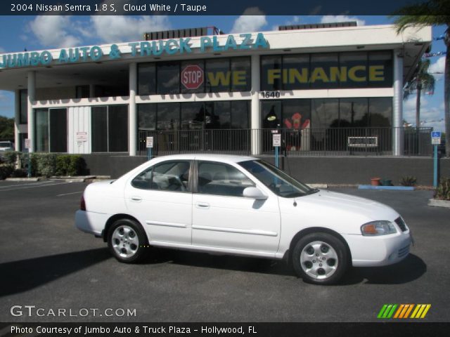 2004 Nissan Sentra 1.8 S in Cloud White