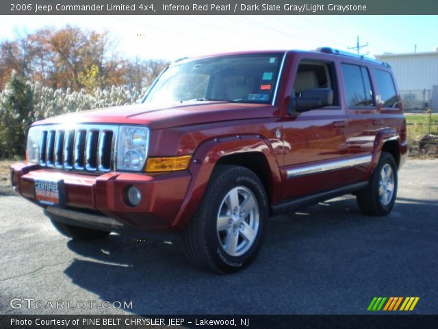 2006 Jeep Commander Limited 4x4 in Inferno Red Pearl