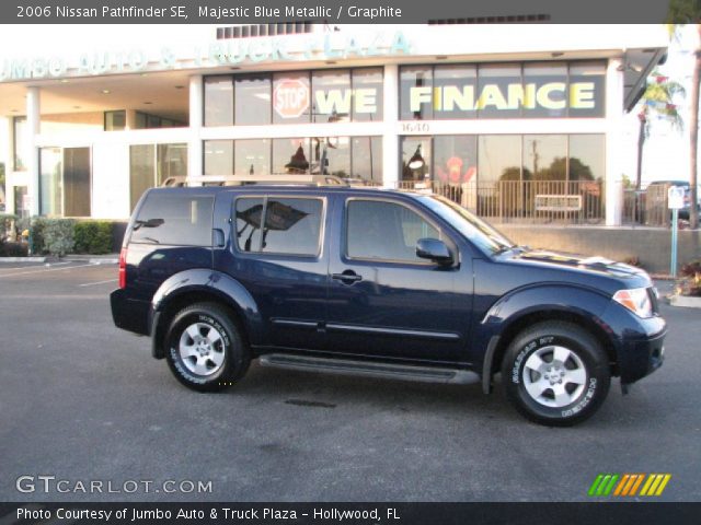2006 Nissan Pathfinder SE in Majestic Blue Metallic