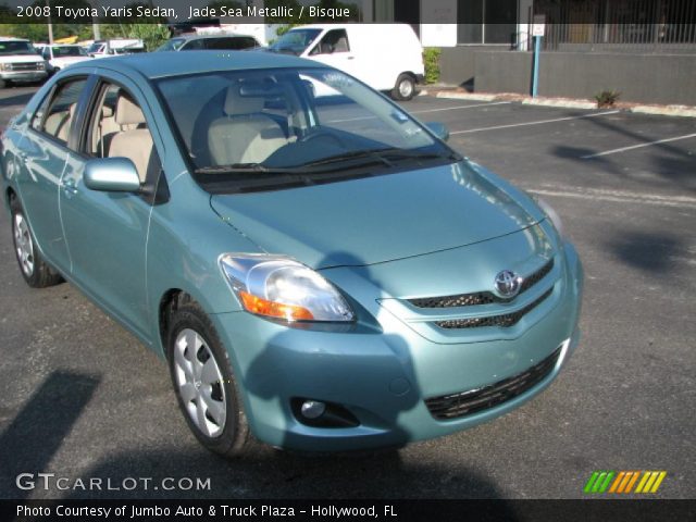 2008 Toyota Yaris Sedan in Jade Sea Metallic