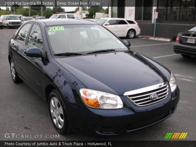 2008 Kia Spectra EX Sedan in Deep Ocean Blue