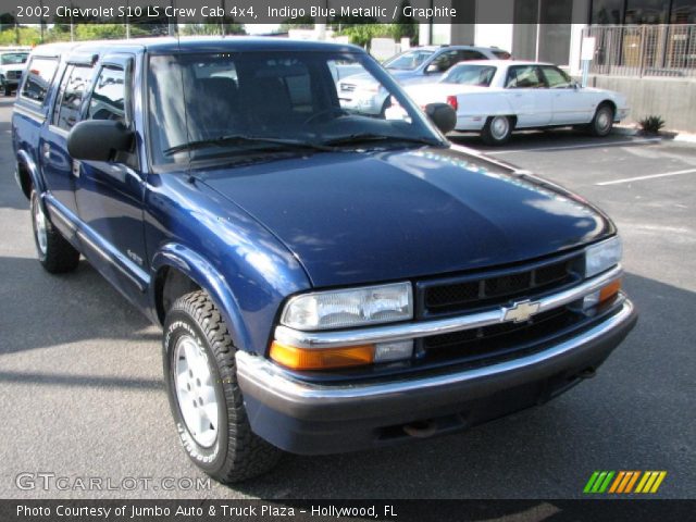 2002 Chevrolet S10 LS Crew Cab 4x4 in Indigo Blue Metallic